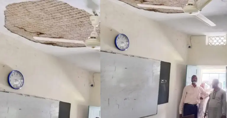 শ্রেণিকক্ষের পলেস্তারা খসে শিক্ষক আহত